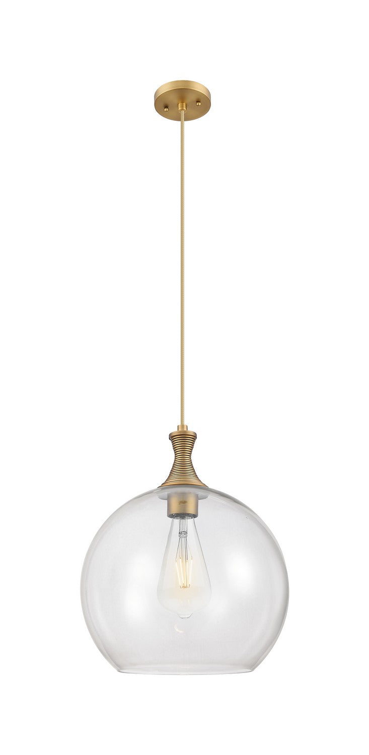 Innovations 415-1P-BB-G122-14 One Light Pendant, Brushed Brass