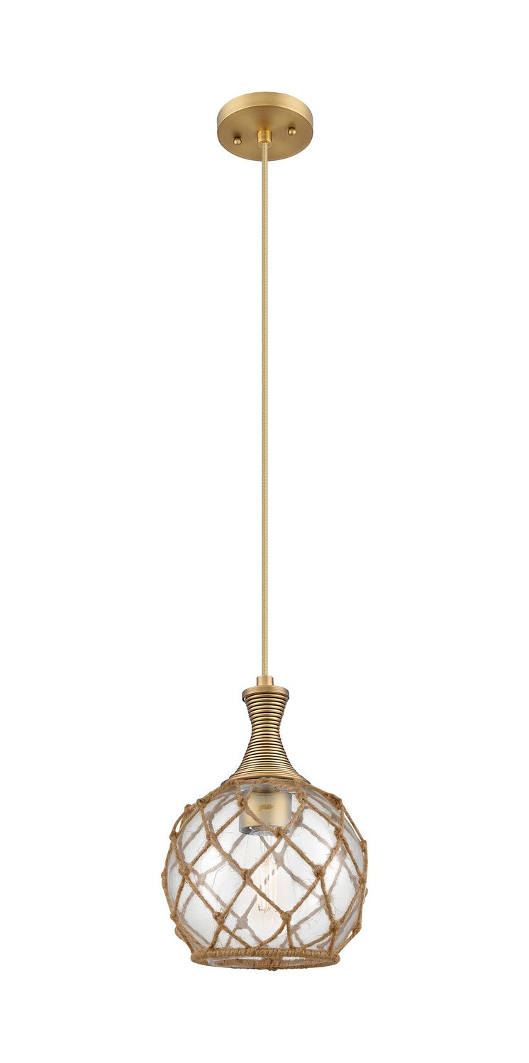 Innovations 415-1P-BB-G122-8RB One Light Pendant, Brushed Brass