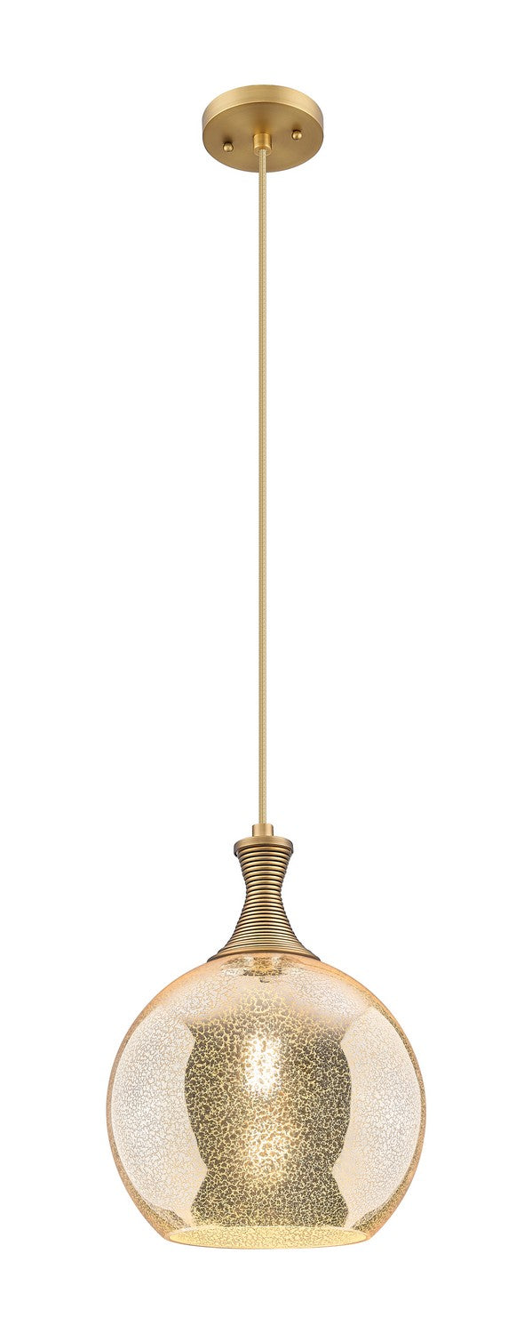 Innovations 415-1P-BB-G128-10 One Light Pendant, Brushed Brass