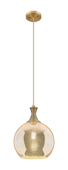 Innovations 415-1P-BB-G128-10 One Light Pendant, Brushed Brass