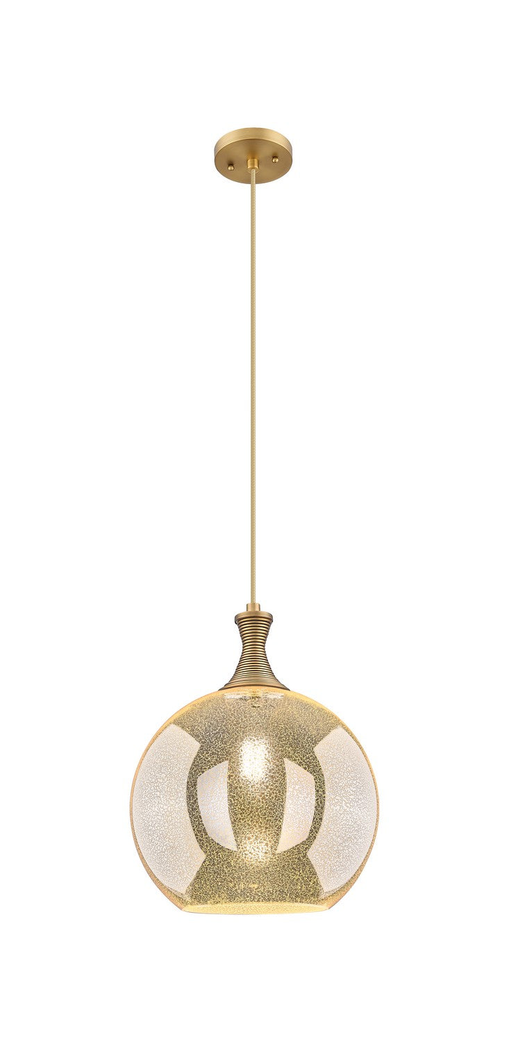 Innovations 415-1P-BB-G128-12 One Light Pendant, Brushed Brass