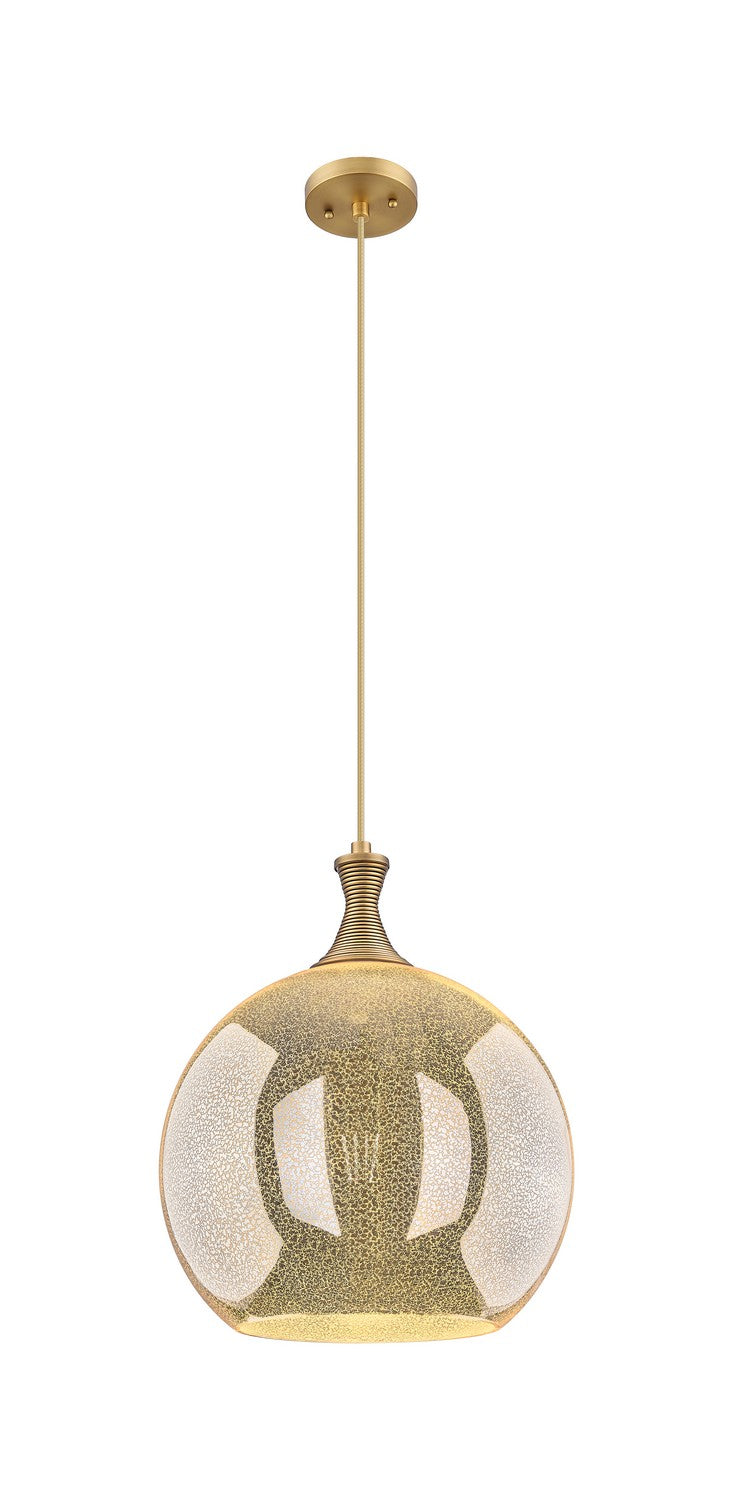Innovations 415-1P-BB-G128-14 One Light Pendant, Brushed Brass