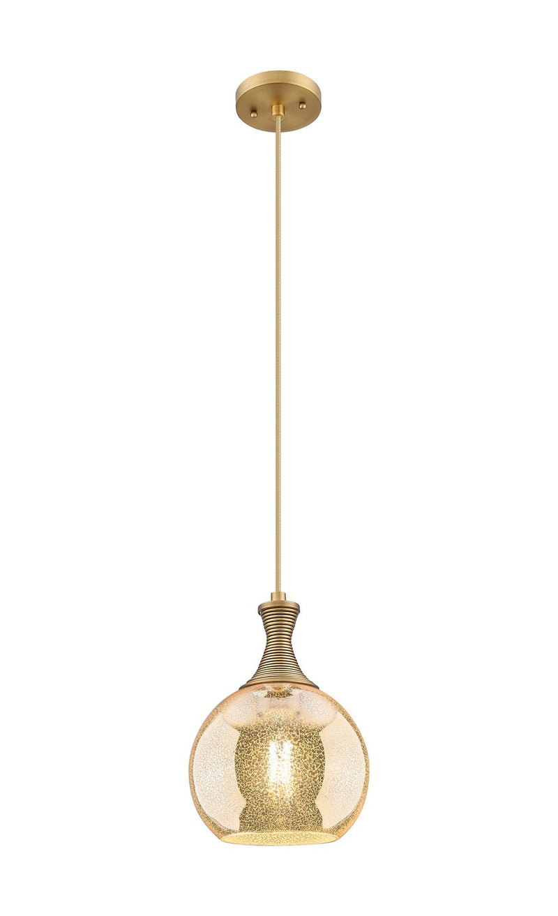 Innovations 415-1P-BB-G128-8 One Light Pendant, Brushed Brass