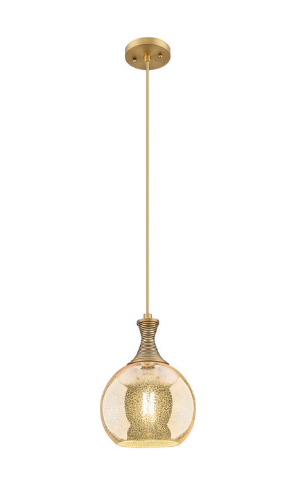 Innovations 415-1P-BB-G128-8 One Light Pendant, Brushed Brass