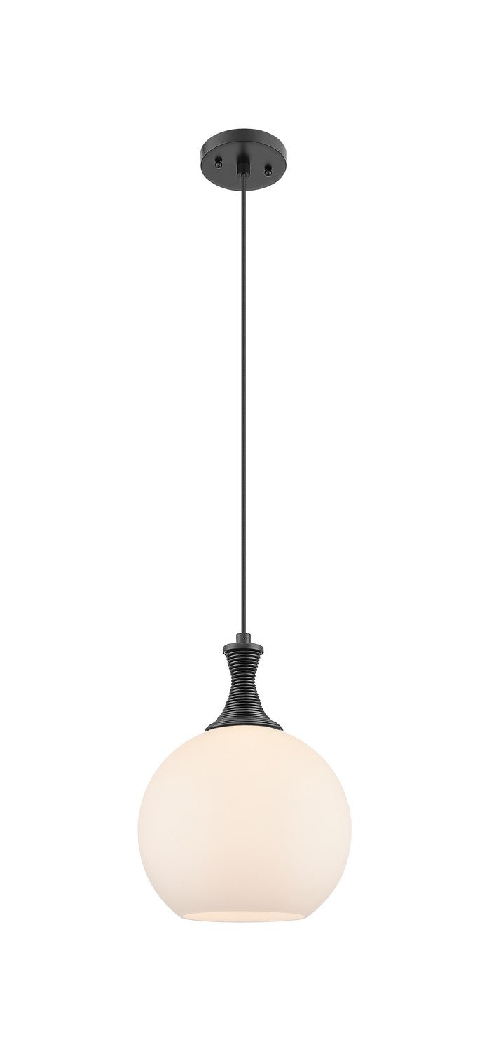 Innovations 415-1P-BK-G121-10 One Light Pendant, Matte Black