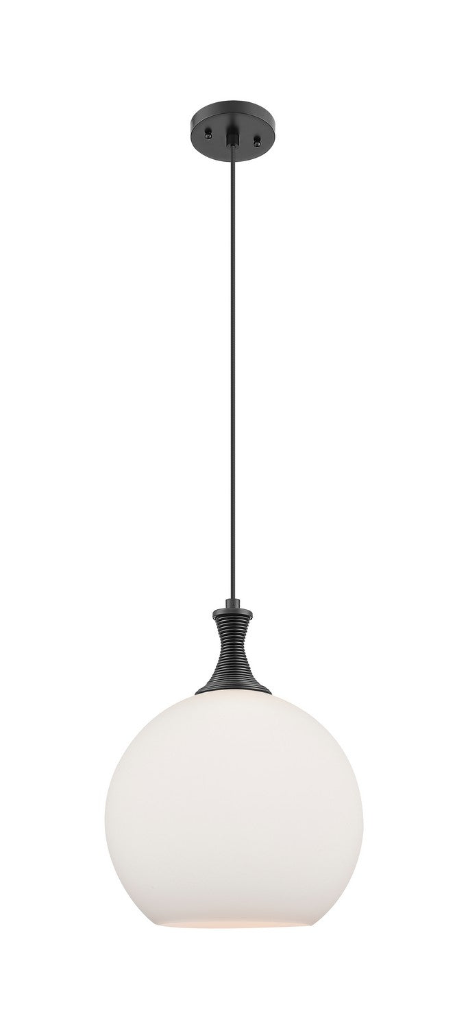 Innovations 415-1P-BK-G121-12 One Light Pendant, Matte Black