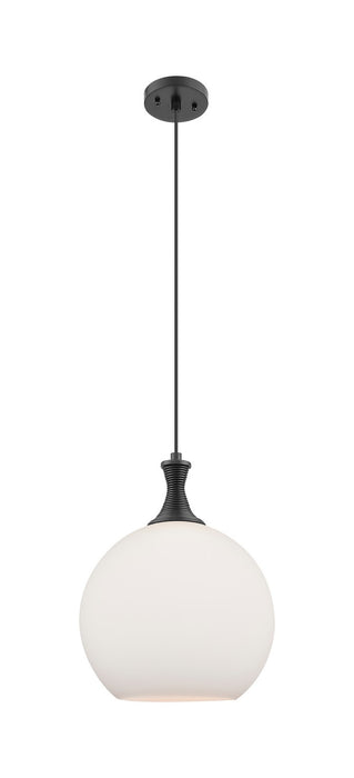 Innovations 415-1P-BK-G121-12 One Light Pendant, Matte Black
