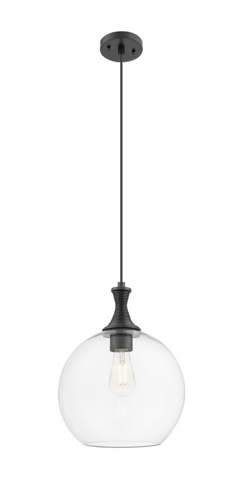 Innovations 415-1P-BK-G122-12 One Light Pendant, Matte Black