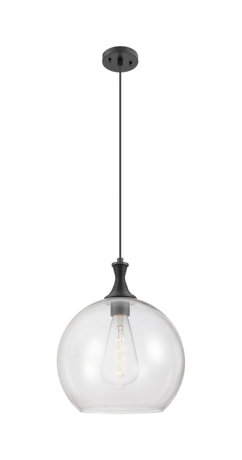 Innovations 415-1P-BK-G122-14 One Light Pendant, Matte Black