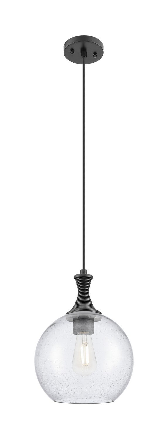 Innovations 415-1P-BK-G124-10 One Light Pendant, Matte Black