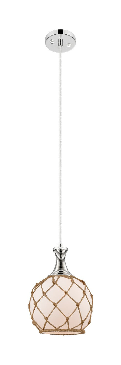 Innovations 415-1P-PN-G121-8RB One Light Pendant, Polished Nickel