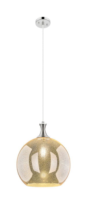 Innovations 415-1P-PN-G128-14 One Light Pendant, Polished Nickel