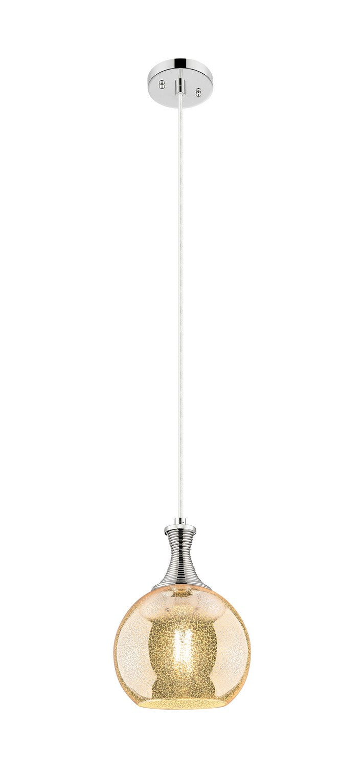 Innovations 415-1P-PN-G128-8 One Light Pendant, Polished Nickel