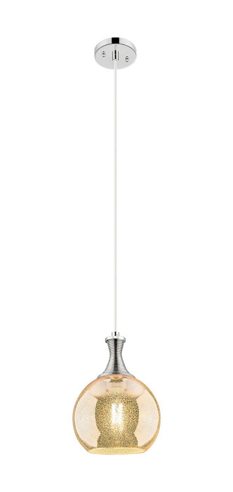 Innovations 415-1P-PN-G128-8 One Light Pendant, Polished Nickel