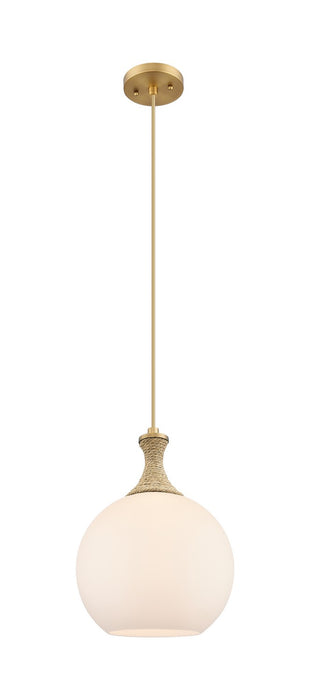 Innovations 415-1PR-BB-G121-10 One Light Pendant, Brushed Brass