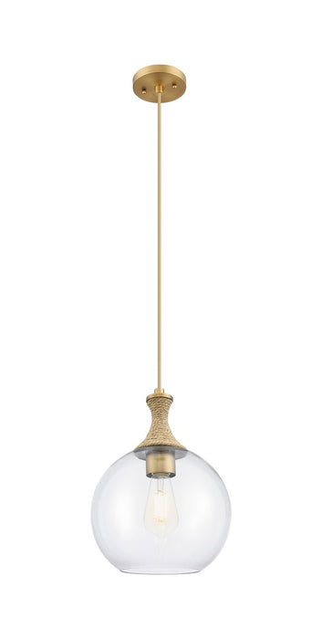 Innovations 415-1PR-BB-G122-10 One Light Pendant, Brushed Brass