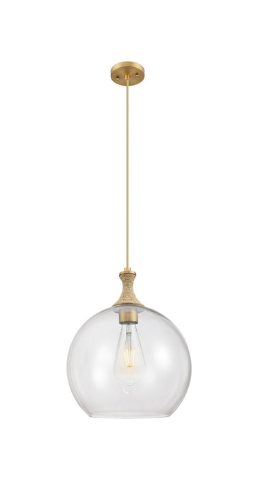 Innovations 415-1PR-BB-G122-14 One Light Pendant, Brushed Brass