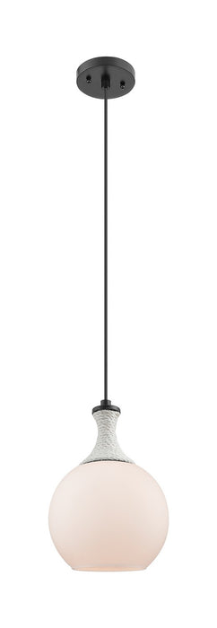Innovations 415-1PR-BK-G121-8 One Light Pendant, Matte Black