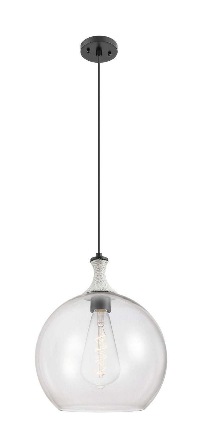 Innovations 415-1PR-BK-G122-14 One Light Pendant, Matte Black