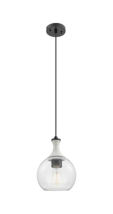 Innovations 415-1PR-BK-G122-8 One Light Pendant, Matte Black