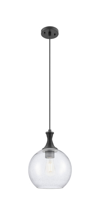 Innovations 415-1PR-BK-G124-10 One Light Pendant, Matte Black