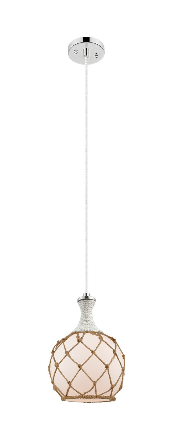 Innovations 415-1PR-PN-G121-8RB One Light Pendant, Polished Nickel
