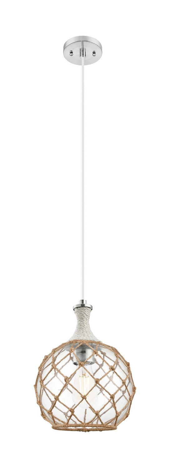 Innovations 415-1PR-SN-G122-10RB One Light Pendant, Brushed Satin Nickel
