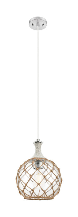 Innovations 415-1PR-SN-G122-10RB One Light Pendant, Brushed Satin Nickel