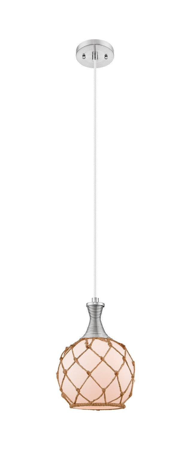 Innovations 415-1P-SN-G121-8RB One Light Pendant, Brushed Satin Nickel