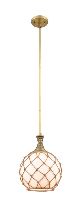 Innovations 415-1S-BB-G121-10RB One Light Pendant, Brushed Brass