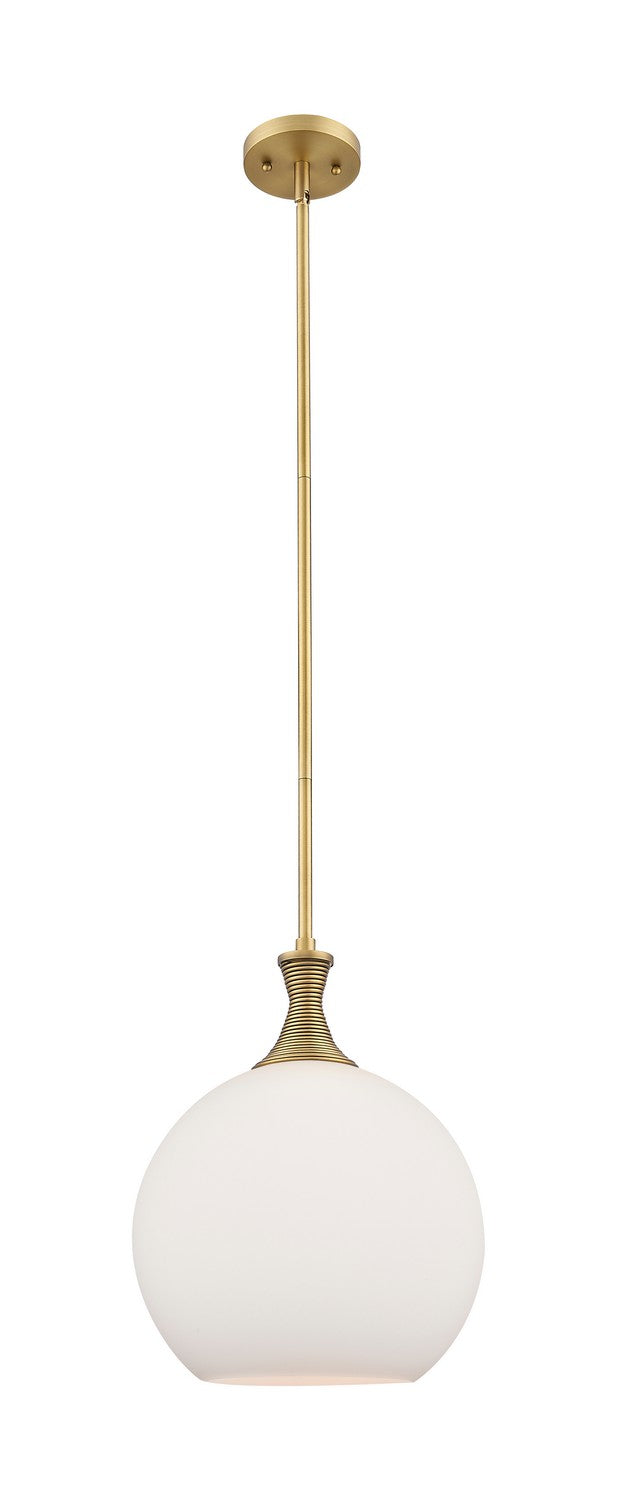 Innovations 415-1S-BB-G121-12 One Light Pendant, Brushed Brass