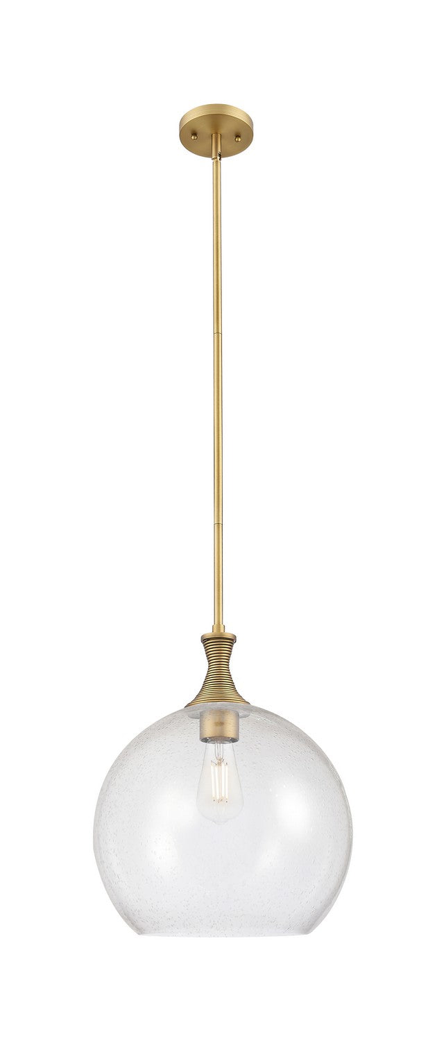 Innovations 415-1S-BB-G124-14 One Light Pendant, Brushed Brass