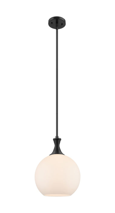 Innovations 415-1S-BK-G121-10 One Light Pendant, Matte Black