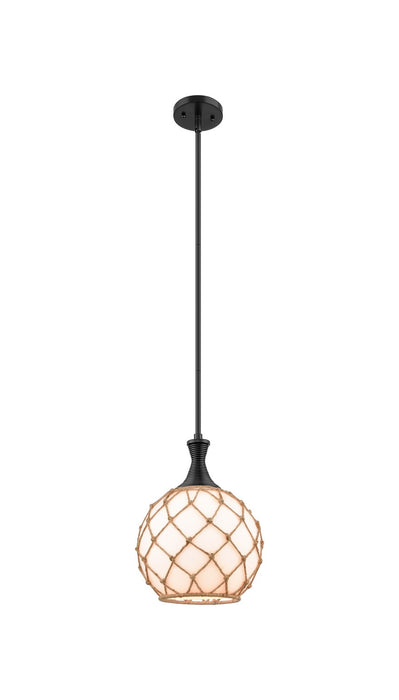 Innovations 415-1S-BK-G121-10RB One Light Pendant, Matte Black