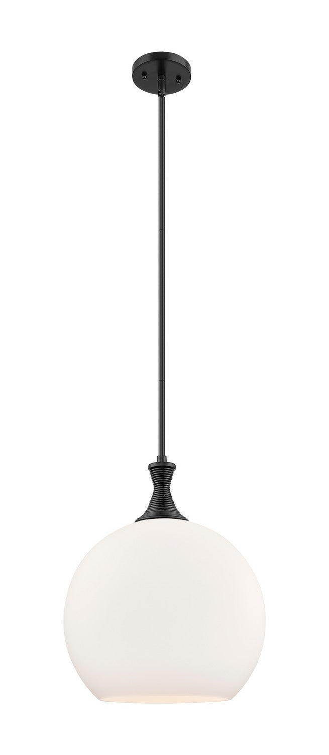 Innovations 415-1S-BK-G121-14 One Light Pendant, Matte Black