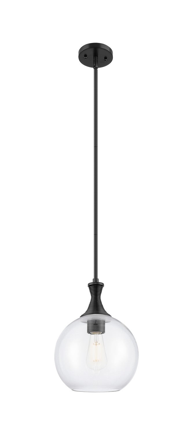 Innovations 415-1S-BK-G122-10 One Light Pendant, Matte Black