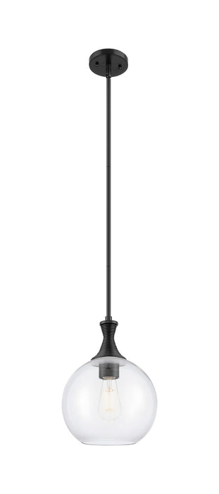 Innovations 415-1S-BK-G122-10 One Light Pendant, Matte Black