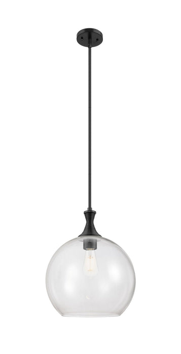 Innovations 415-1S-BK-G122-14 One Light Pendant, Matte Black