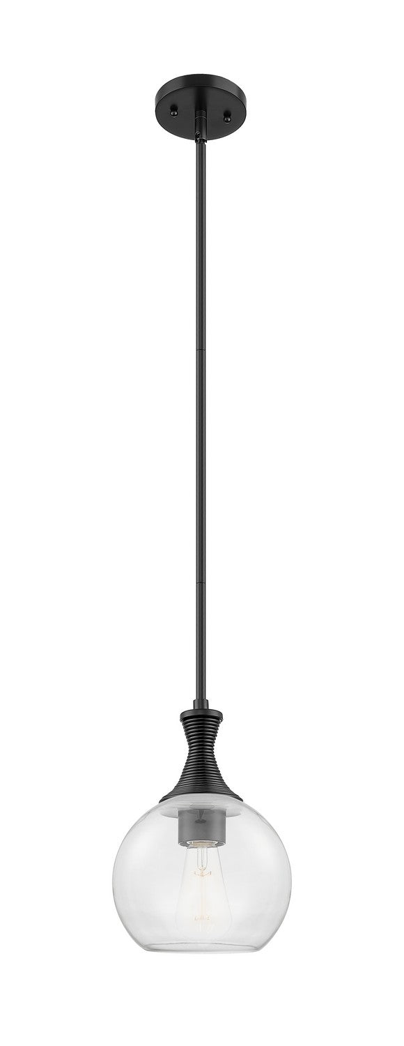 Innovations 415-1S-BK-G122-8 One Light Pendant, Matte Black