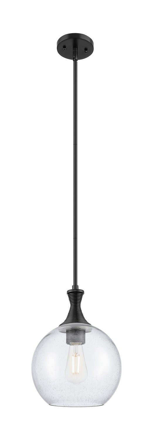 Innovations 415-1S-BK-G124-10 One Light Pendant, Matte Black