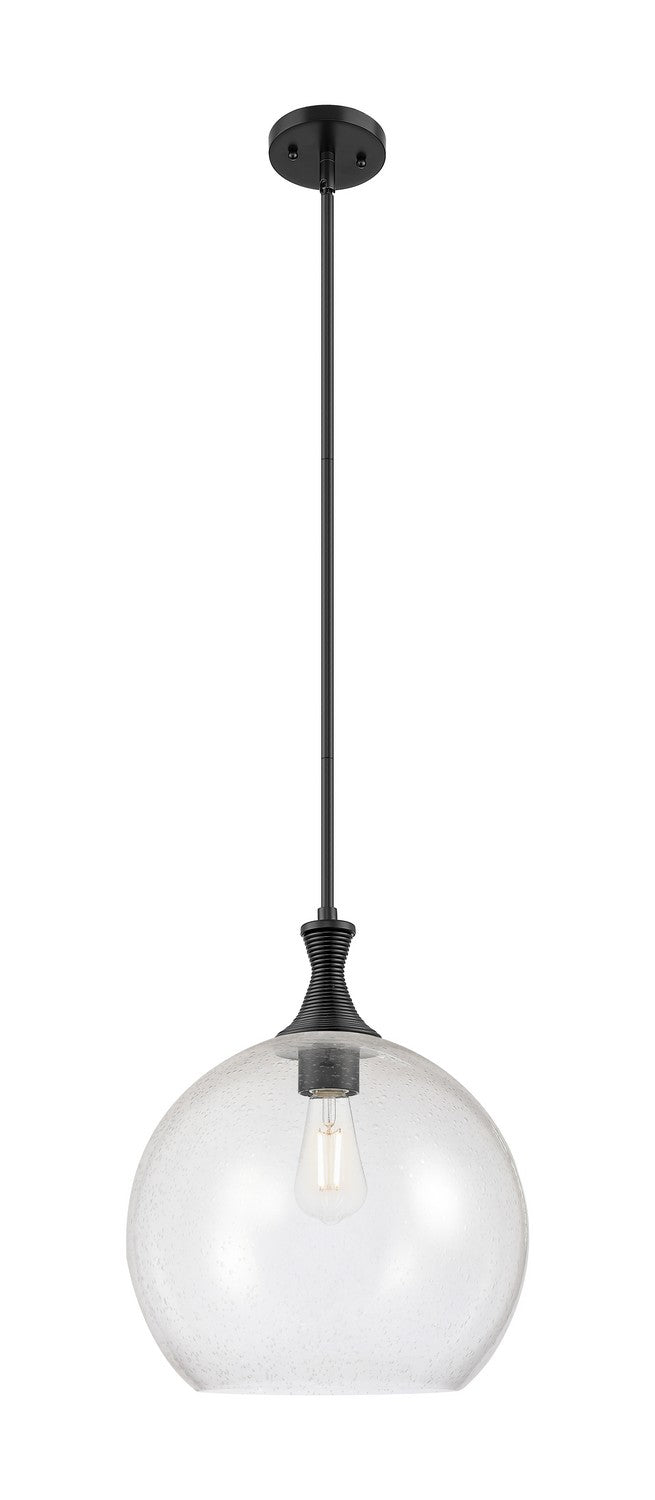 Innovations 415-1S-BK-G124-14 One Light Pendant, Matte Black
