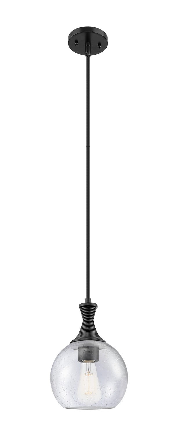 Innovations 415-1S-BK-G124-8 One Light Pendant, Matte Black