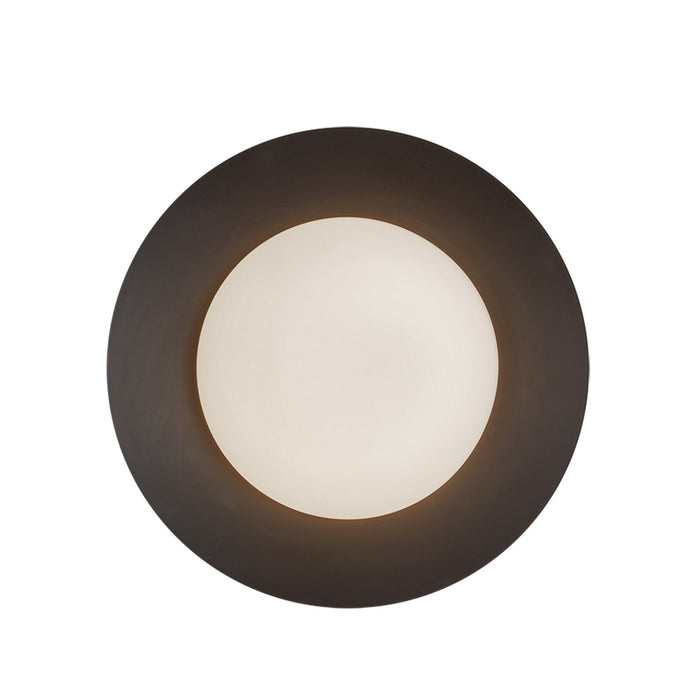 Kuzco Lighting WS77909-BK/OP LED Wall Sconce, Black/Opal Glass