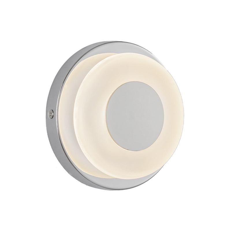 Kuzco Lighting WS97204-CH/FR LED Wall Sconce, Chrome/Frosted Glass