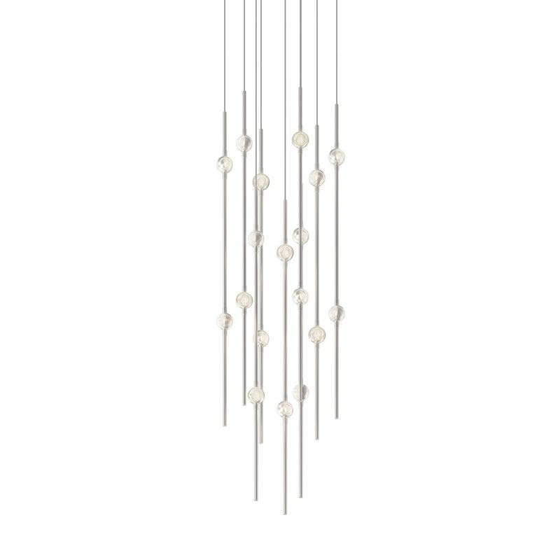 Sonneman 2012.13C-27 LED Pendant, Satin Nickel