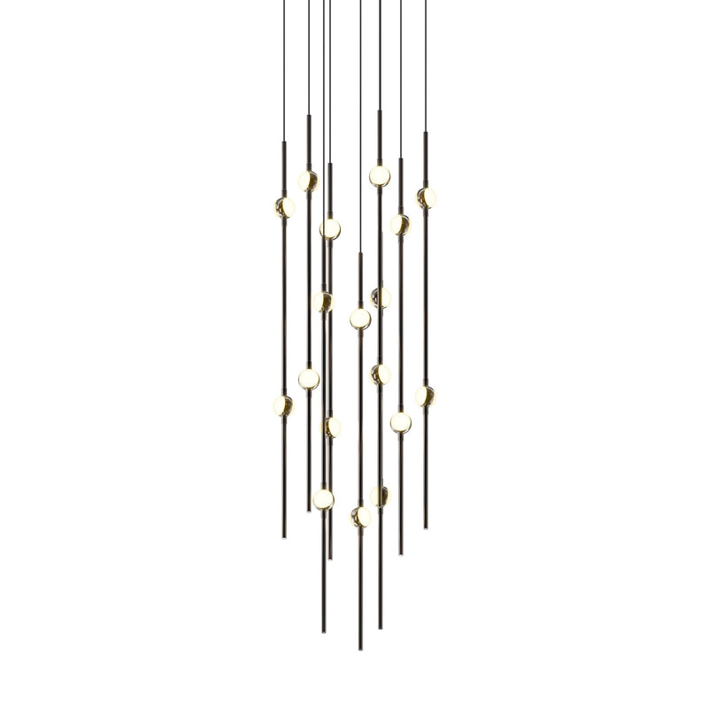 Sonneman 2012.33W-27-J20 LED Pendant, Espresso Black