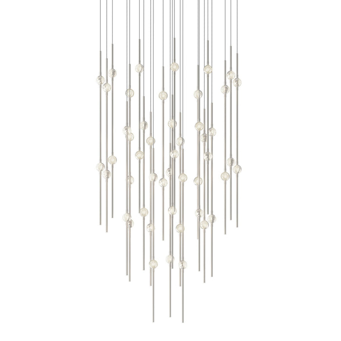 Sonneman 2014.13C-27 LED Pendant, Satin Nickel