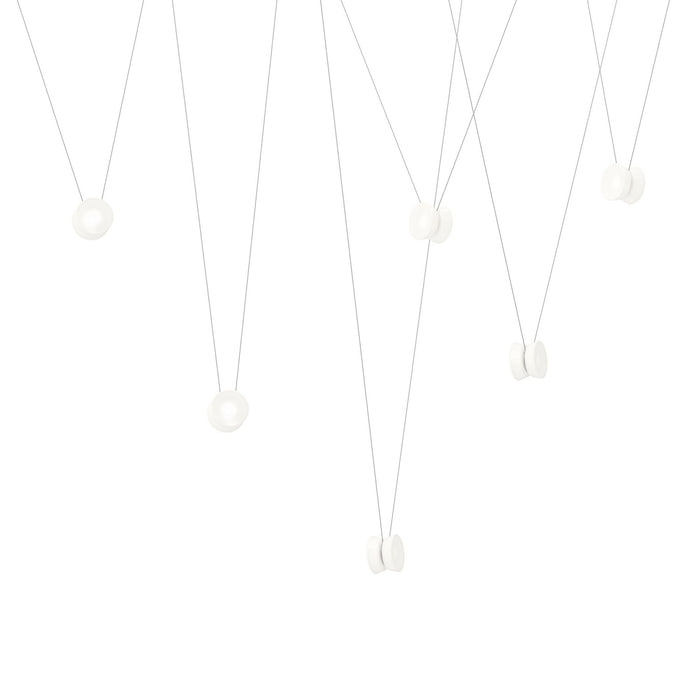 Sonneman 3471.77W-S6 LED Luminaire Configuration, Natural Anodized w/ White Shade