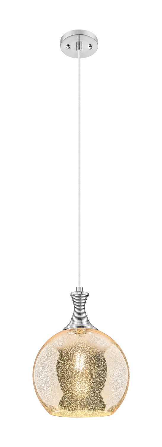 Innovations 415-1P-SN-G128-10 One Light Pendant, Brushed Satin Nickel