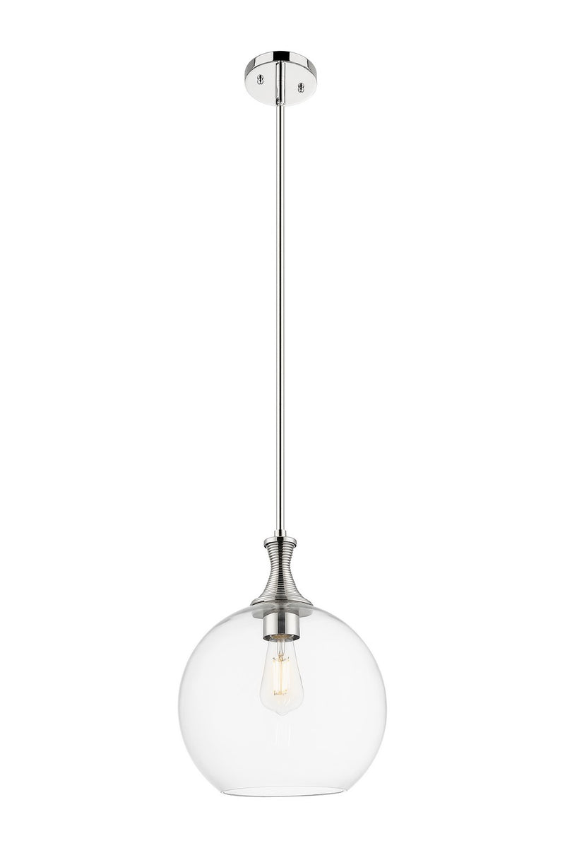 Innovations 415-1S-PN-G122-12 One Light Pendant, Polished Nickel